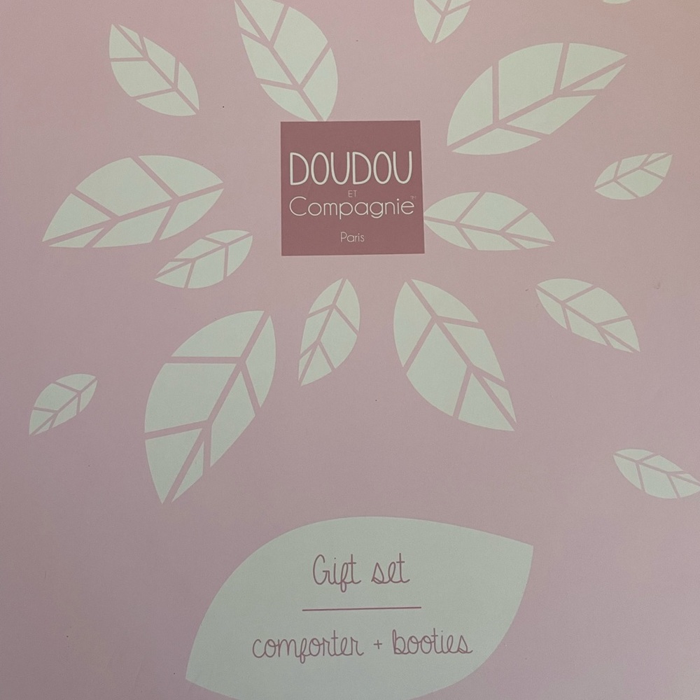 Doudou et Compagnie Gift Set - Bunny Lovey and Slipper NWT - Picture 8 of 8